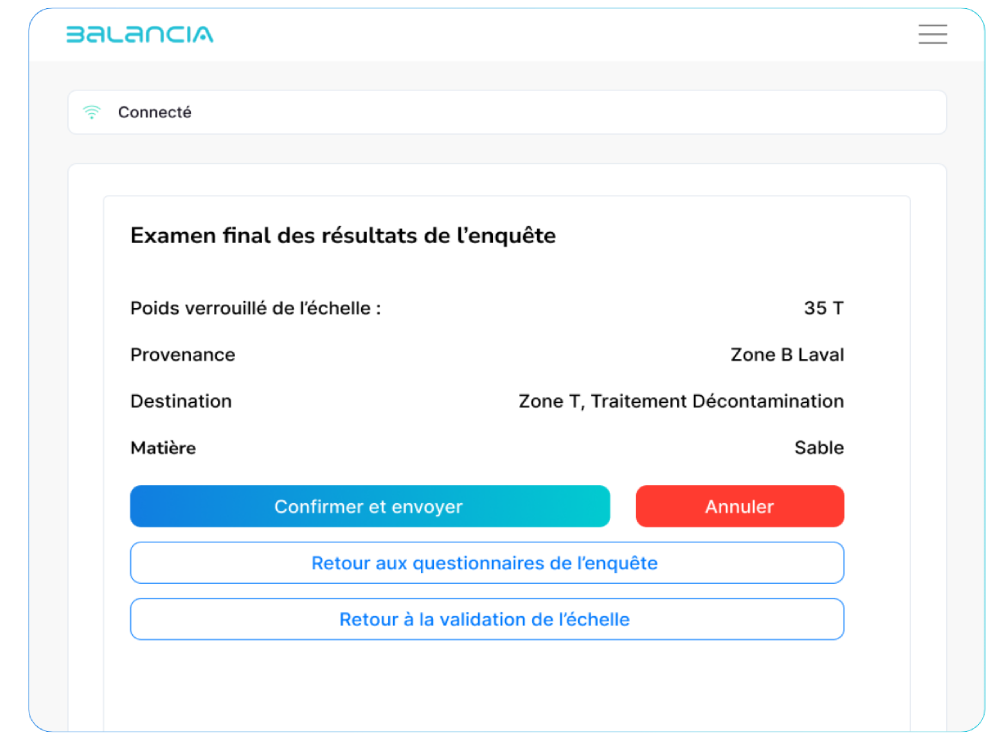 Balancia | Solution de pesage automatisé